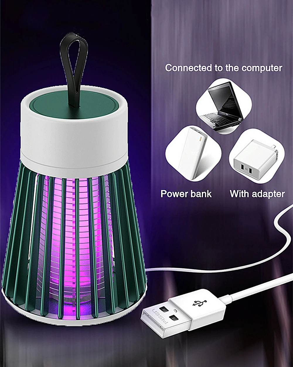 Светодиодный УФ ловушка для насекомых ночсветильник отпугивания комаров мух
