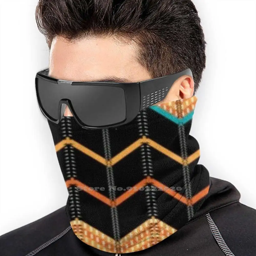 Домашний декор зигзаг 01 дизайн Женская Мужская модная маска для рта шарф женский