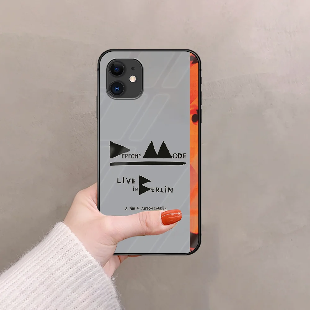 

Depeches DM Band Modes Phone Tempered Glass Case Cover For IPhone 5 6 7 8 S Plus X Xr Xs 11 12 Pro Max Se 2020 Mini Waterproof
