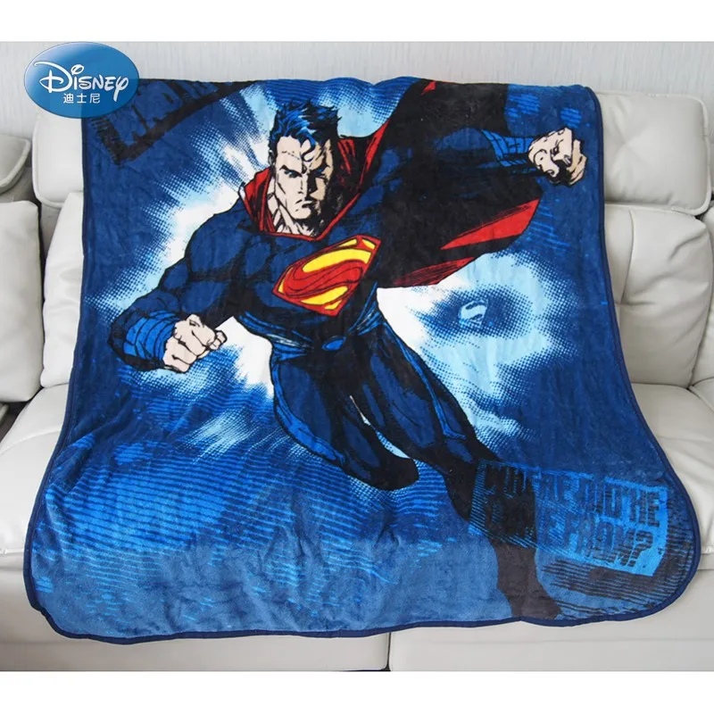Superman Мягкие толстые покрывала из кораллового флиса с изображением Человека-паука Диснея, Супермена 120x150 см для маленьких мальчиков и девочек на кровати/диване/самолете/кроватке - Цвет: Superman