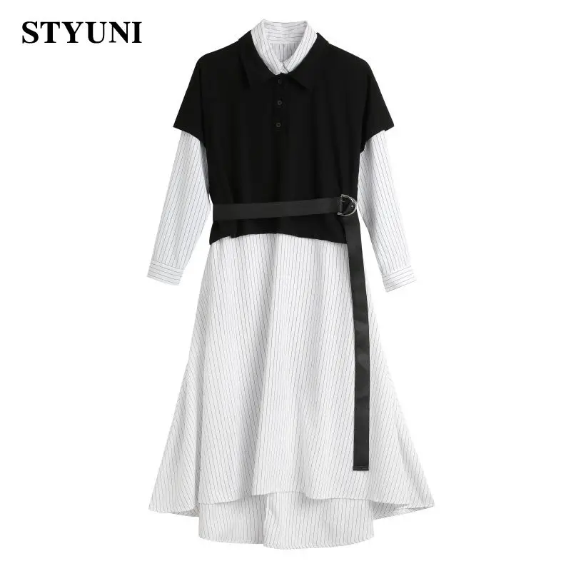 Женский костюм-рубашка новинка весны 2022 стильное черное повседневное женское