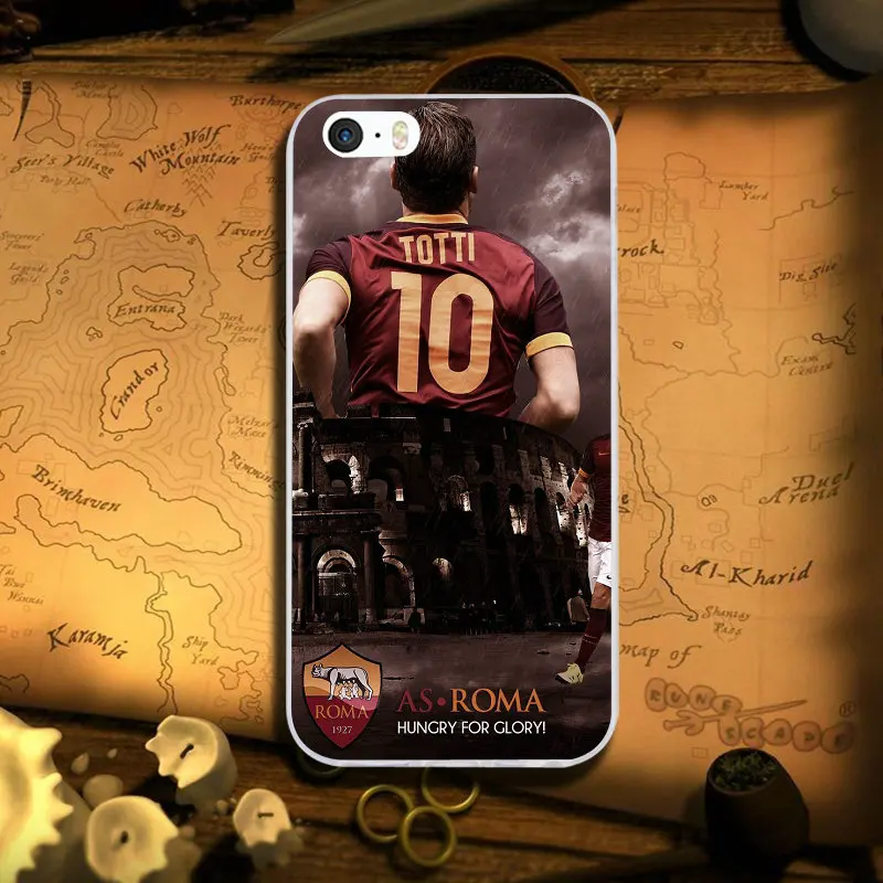 Image 11 Логотип Roma Футбол мягкий силиконовый чехол для телефона чехол для iPhone X XR XS Max 6 6S 6plus 6splus 7 7plus 8 8Plus 5 5S 5C SE 4S сумки - Цвет: Image 11