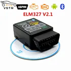 2021 новый автомобильный диагностический сканер V2.1 OBD2 HH OBD ELM327 работает Android Torque Bluetooth ELM327 HH OBD интерфейс ELM 327