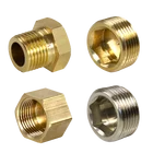 Медь 18 дюйма, 14 дюйма, 38 дюйма, 12 дюйма, 34 дюйма, 1 дюйм, наружная резьбаВнутренняя резьба, Латунная Труба, торцевая головка, заглушка, фитинг, соединитель, адаптер