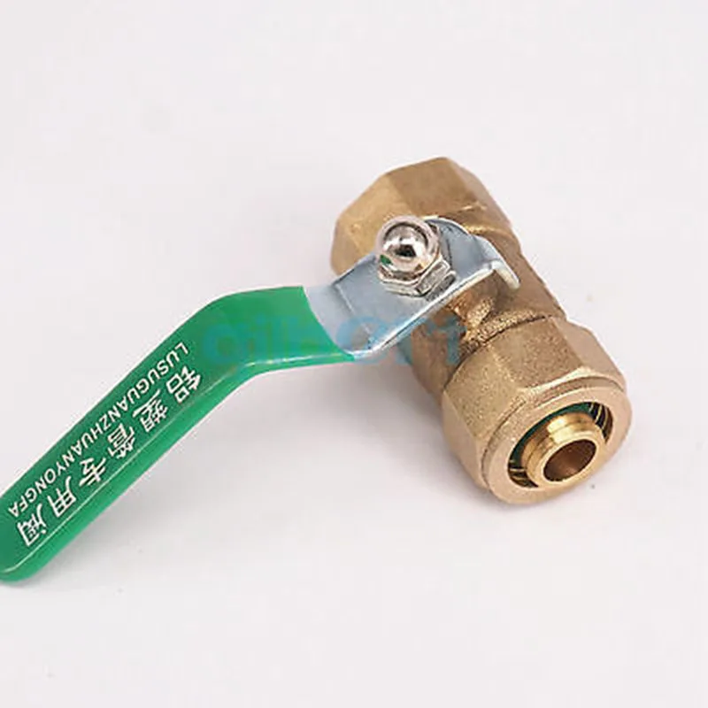 16x20 мм IDxOD Pex AL труба x 3/4 &quotBSP Fmale латунный компрессионный шар Vave для напольного