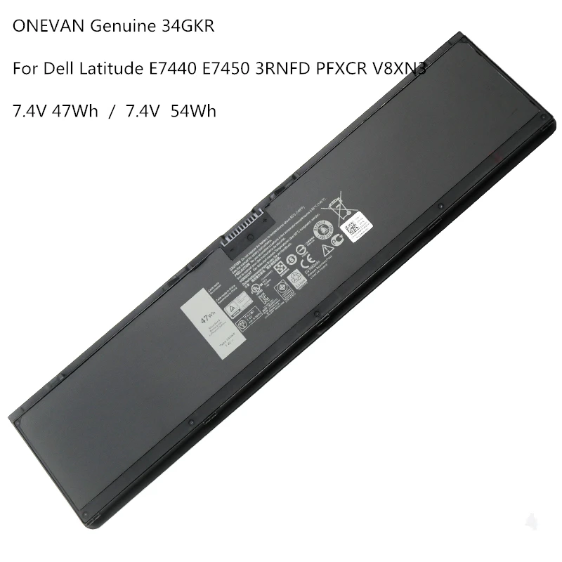 

ONEVAN натуральная 34GKR ноутбук Батарея для DELL Latitude E7420 E7440 E7450 3rnfd V8XN3 G95J5 0909H5 0G95J5 5K1GW 7,4 V 47Wh