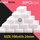 Меламиновая губка высокой плотности, 100x60x20 мм, 20 шт.