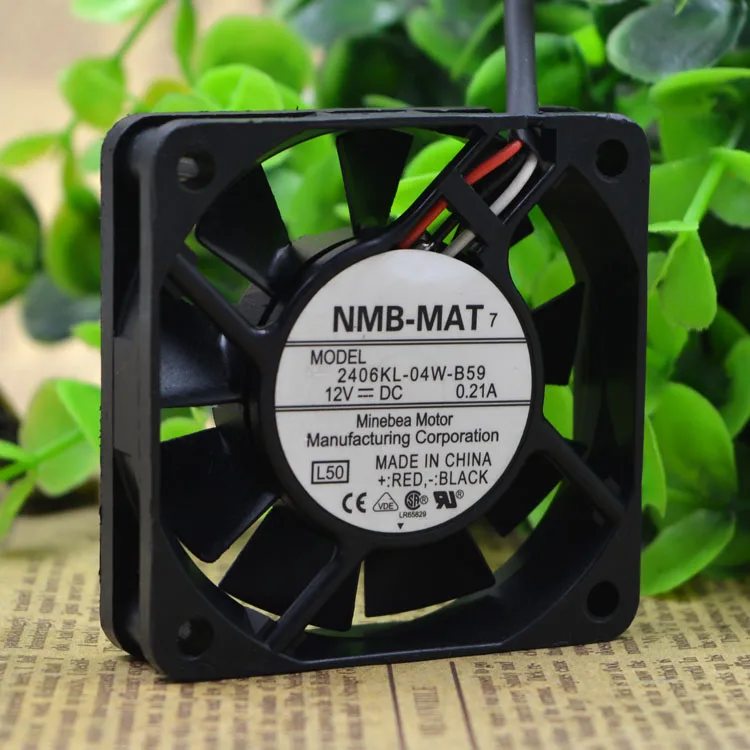

NMB Meibeiya 2406kl-04w-b59 12v 0.21a 6015 6cm 3-Wire Speed Measuring Durable Fan