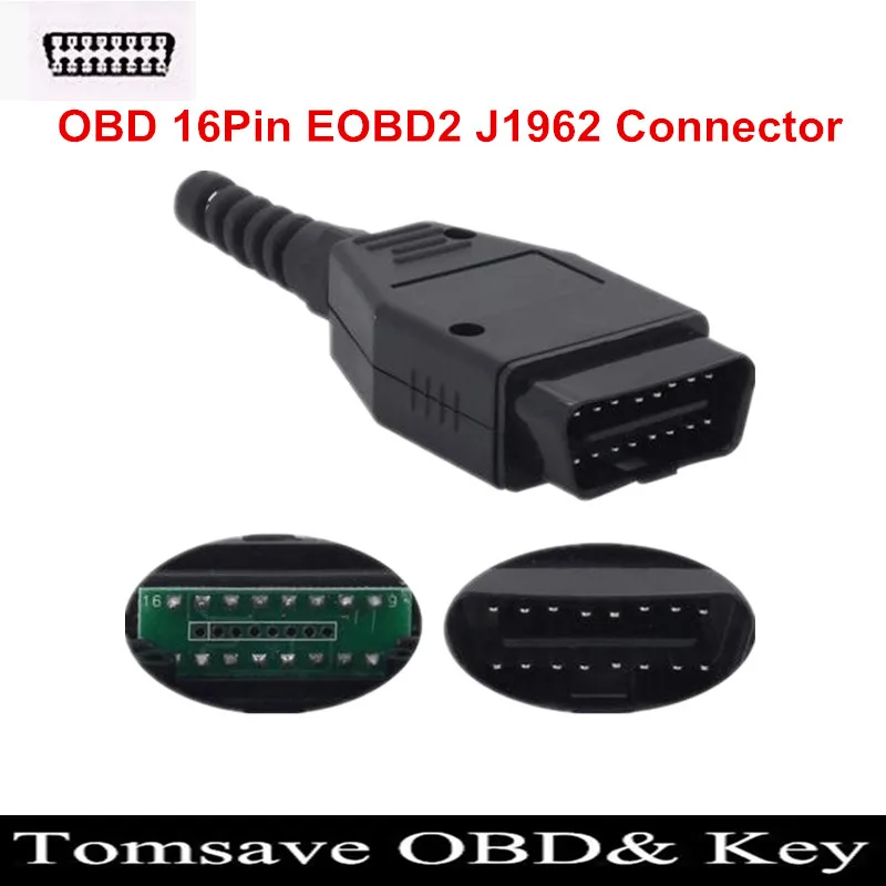 

3 шт./лот OBD 16Pin EOBD2 OBDii OBDII OBD2 J1962 разъем RCA штекер Адаптер