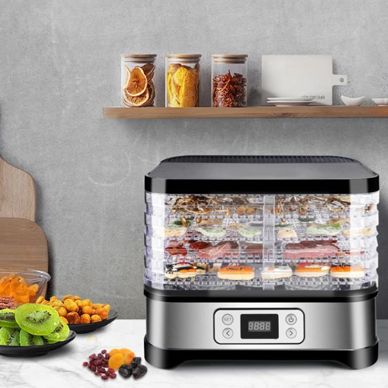 

Adjustable Temperature Five-layer Food Dehydrator With Digital Timer And Temperature Control For Fruit Vegetable Meat HWC