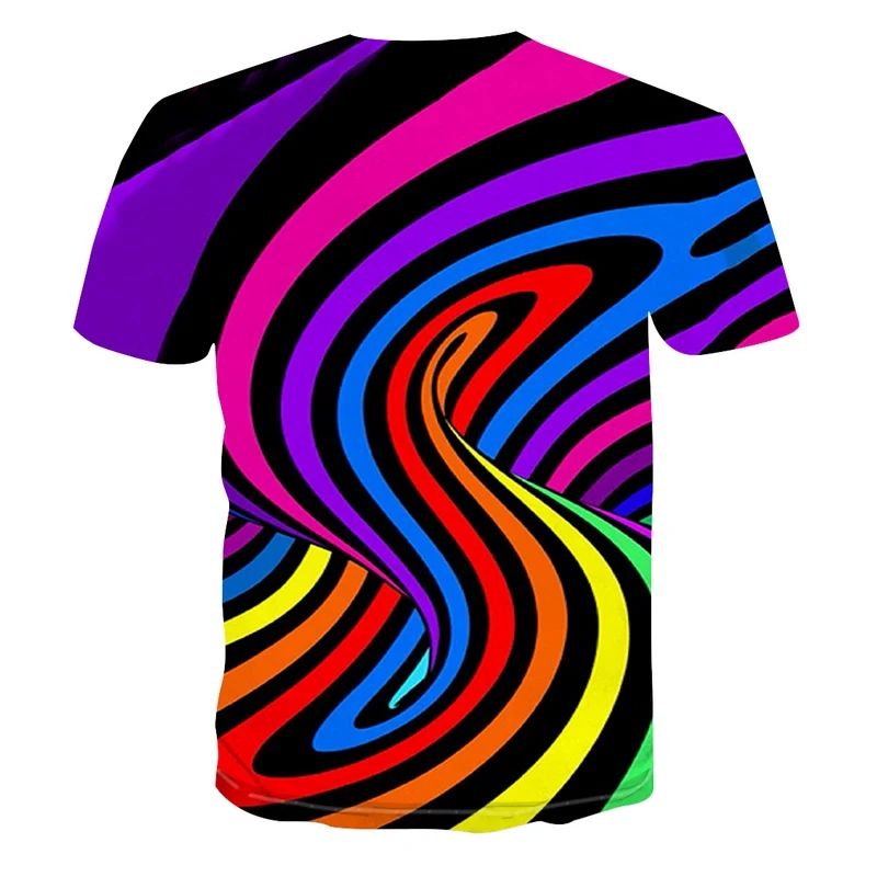 

Graphic T Shirts 2021 New 3d Twisted Abstract Graphics Printed Cool Fashion T Shirt For Men And Women Summer T-shirts