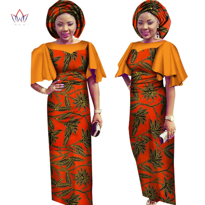 Платье с принтом в африканском стиле макси платья традиционная Женская одежда