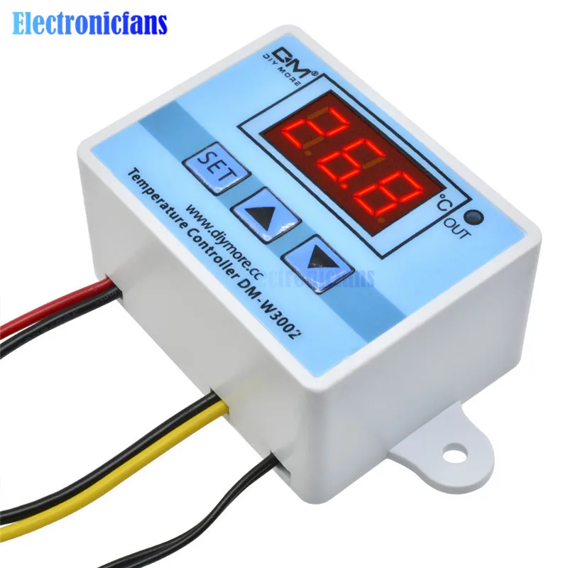 Цифровой контроллер температуры светодиодный микрокомпьютерный термостат 12 В 24