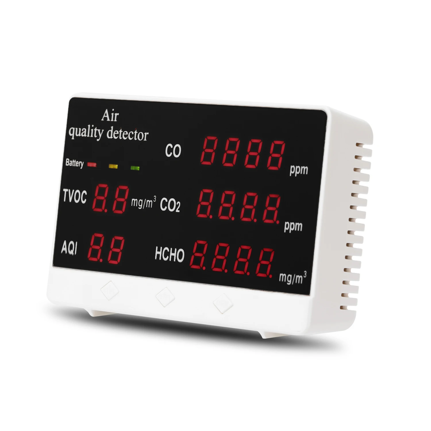 

Multifunctional Digital Display High Accuracy CO CO2 HCHO TVOC Detector Air Quality Analyzer Monitor