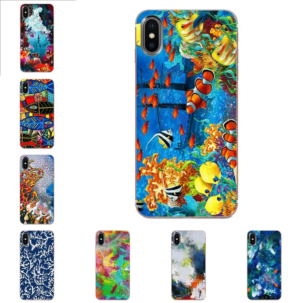 Картина кораллового рифа для Huawei Honor Mate 7 7A 8 9 10 20 V8 V9 V10 V30 P40 G Lite Play Mini Pro P Smart Лидер