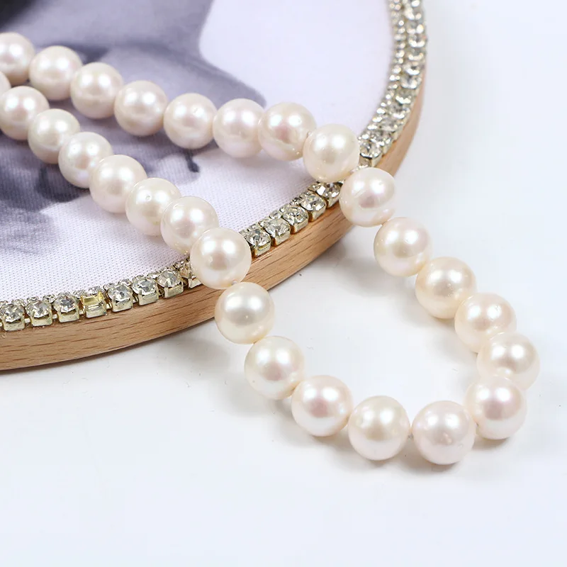 

Natural freshwater pearl 10.5mm-11.5mm pearl necklace 210327-33