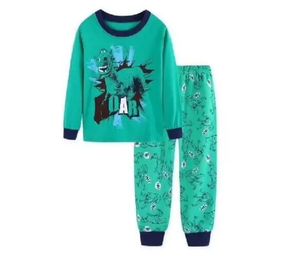 STYLE 33 Детская одежда комплект детской одежды, пижамные комплекты для мальчиков одежда для сна для девочек Детская Пижама, детская Ночная одежда с машинками, домашняя одежда - Цвет: STYLE 33