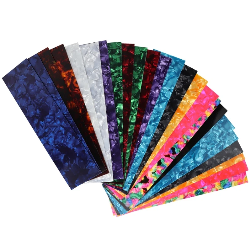 

25pcs Guitar Pick Punch Sheets Light Medium Heavy Celluloid Guitar Pick Strips 62KF