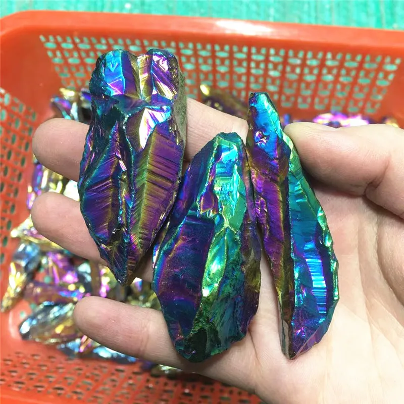 

Quartz Crystals And Specimens Rainbow Aura Raw Crystals Stones For Decoration