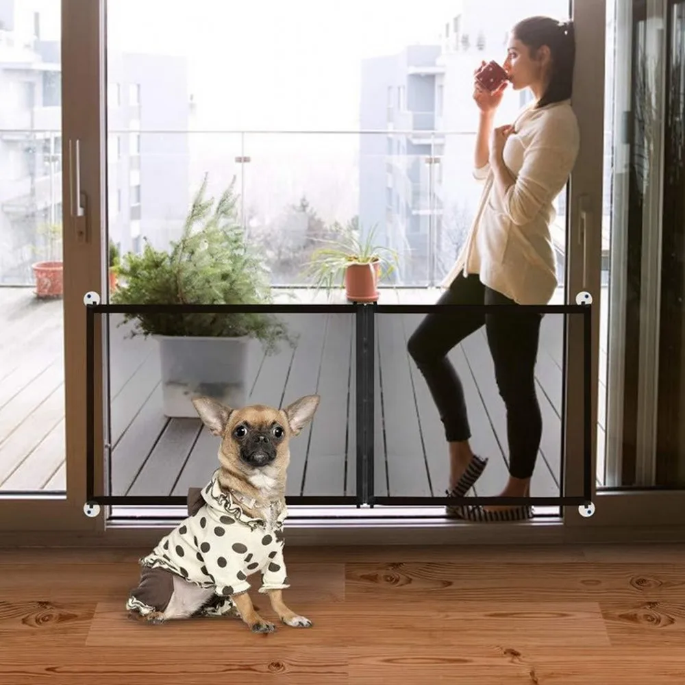 

Pet Fences Magic Gate Folding Safe Guard Net Indoor Protection Safety Fences For Small Medium Dog Cat Safety Isolation Network