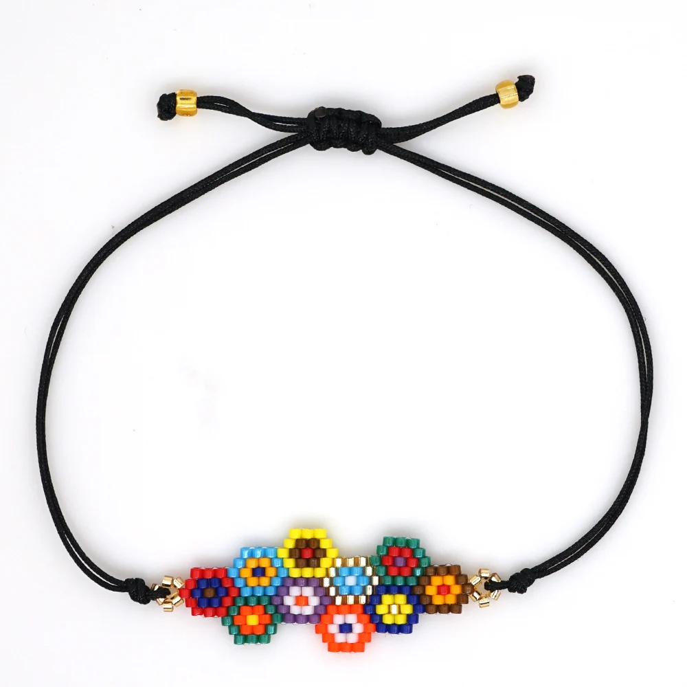 Go2boho MIYUKI Rainobow браслет Boho Chic Pulseras Mujer Moda женские ювелирные изделия Детские Браслеты Дружба ручной работы Тканые