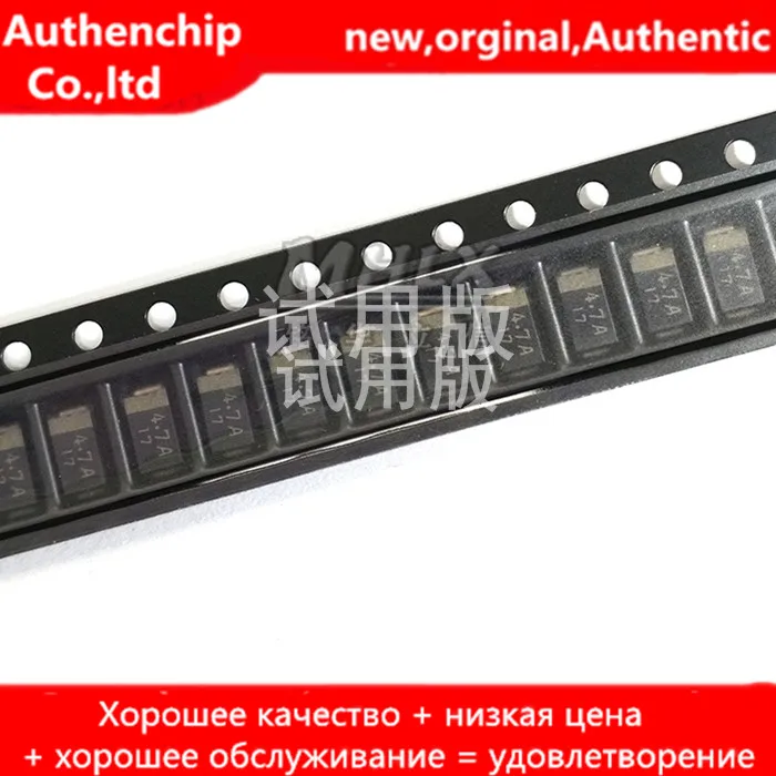 

20pcs real orginal new PTZ4.7A Zener diode DO214AC SMA 4.7V silk screen 4.7A