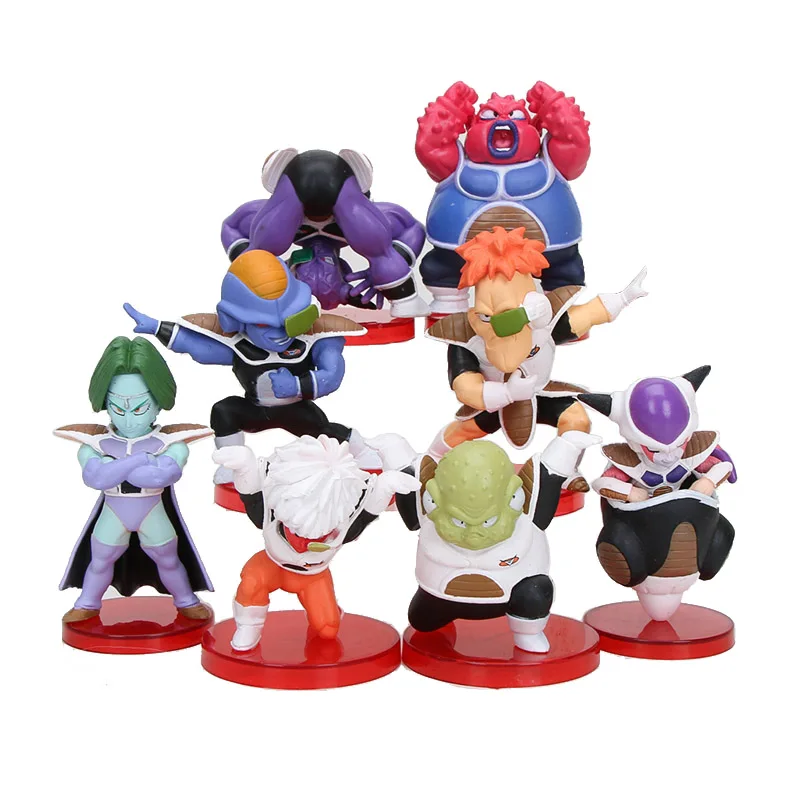 8 шт./компл. детские фигурки дракона Chichi Ox King Kame Sennin Pual из ПВХ игрушки|Игровые и