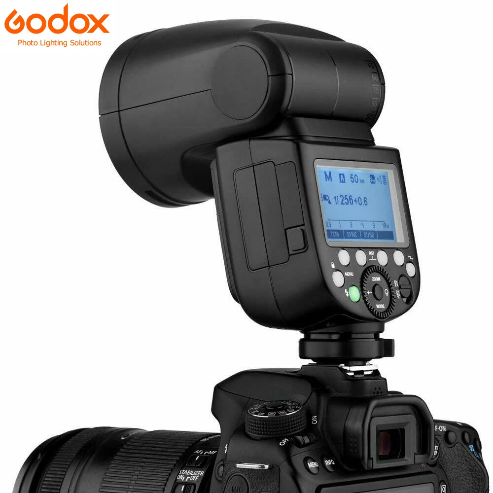 Godox V1 V1S/V1N/V1C/V1O/V1F TTL Li Ion круглая головка вспышка для Камеры Вспышка