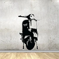 wall decal scooter bicycle motorcycle art decor home decor removable vinyl wall decals nursery kids room wall sticker 2295