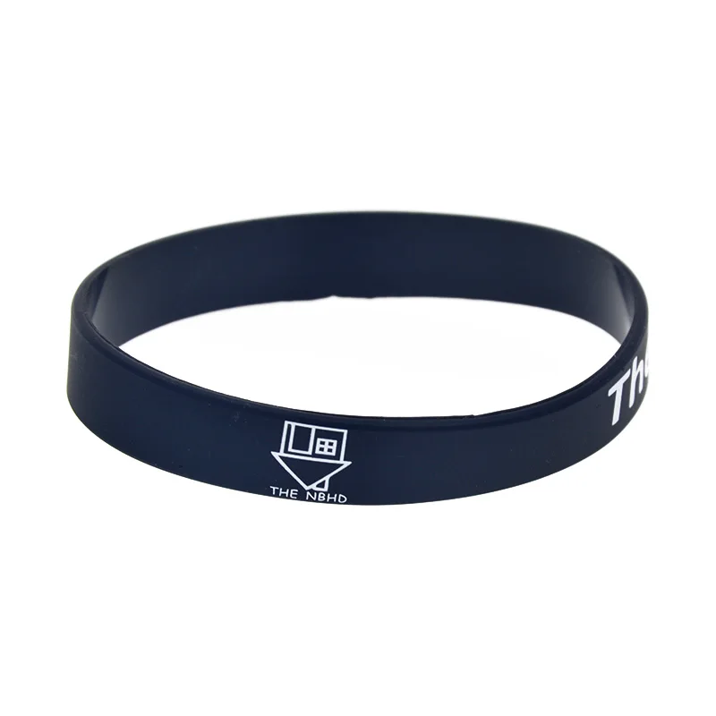 1PC The Neighbourhood Silicone Wristband Black for Music Concert Adult Size Printed | Украшения и аксессуары
