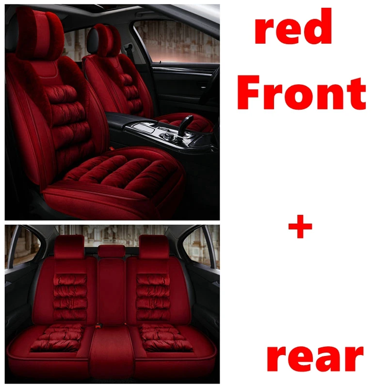red standard Warm Car Seat Cover for KIA Picanto Ceed sportage Soul RIO Cerato rio 3 Carnival Maxima Optima SHUMA K2 K3 K4 K5 Car accessories - Название цвета: red standard