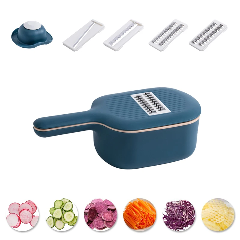 

Multi-function Mandoline Slicer Cutter With Strainer Grater Shredders For Potato Carrot Cucumber Kitchen Fruit Vegetable Tools