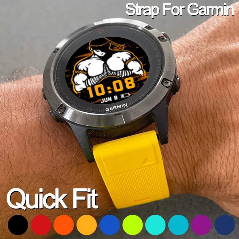 Ремешок быстросъемный для Garmin Fenix 3 5 5X 5S Plus 6 6X 6S Pro браслет Forerunner 935 26 мм 22 20