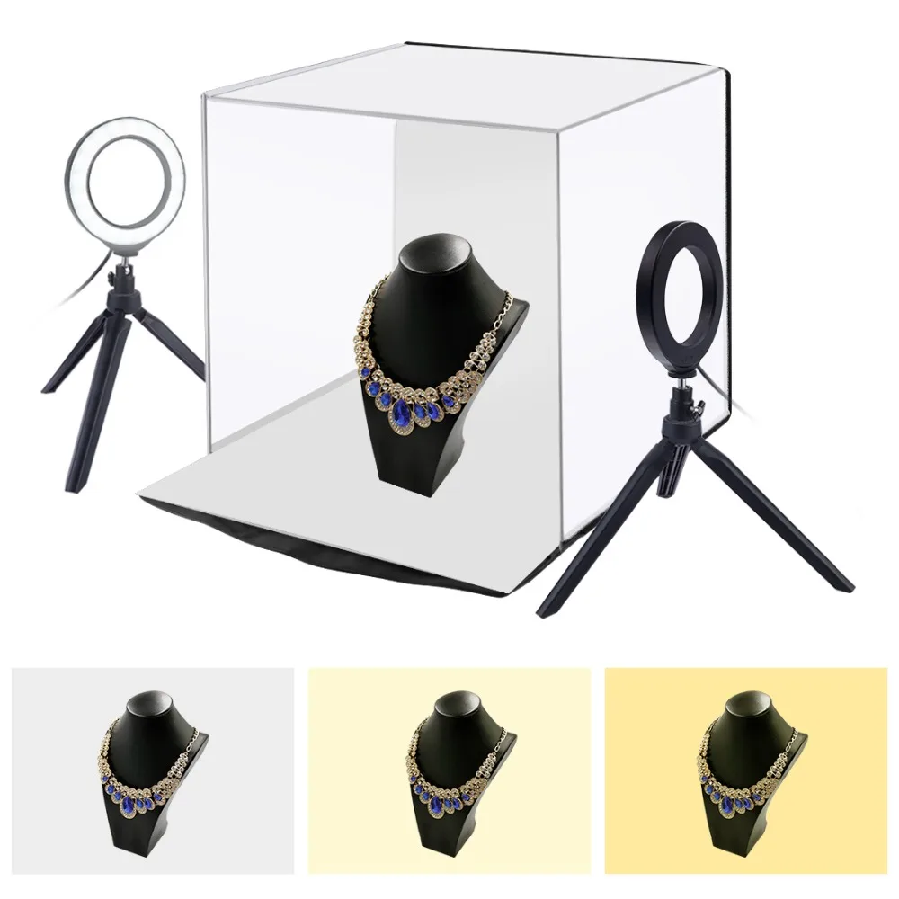 PULUZ 40*40 см 1" Фотостудия коробка Фотостудия софтбокс портативный складной студийный стрельба палатка коробка наборы с 5 фоновых фонов
