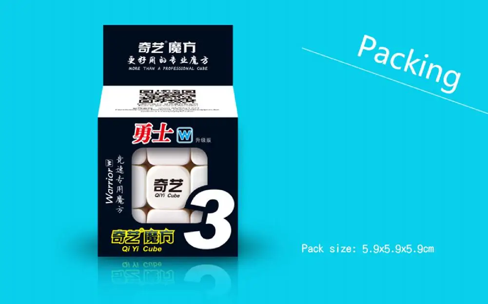 Красочный Mofang QIYI Warrior W 3x3 волшебный кубик-головоломка для детей игрушки