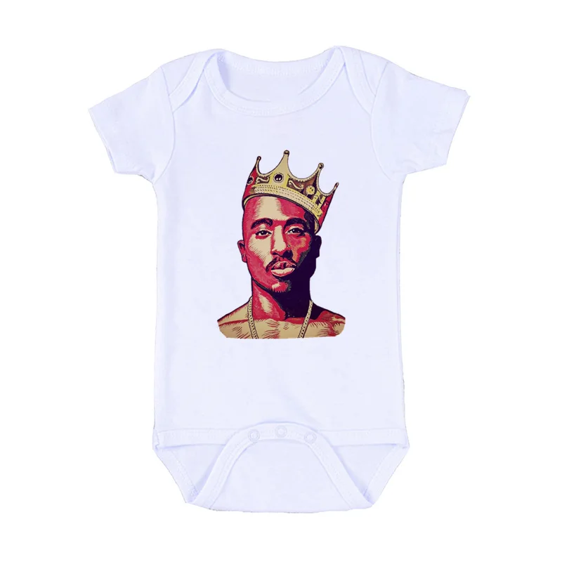 2020 для новорожденных боди малышей Тупак 2pac в стиле хип хоп с надписью Swag Детский