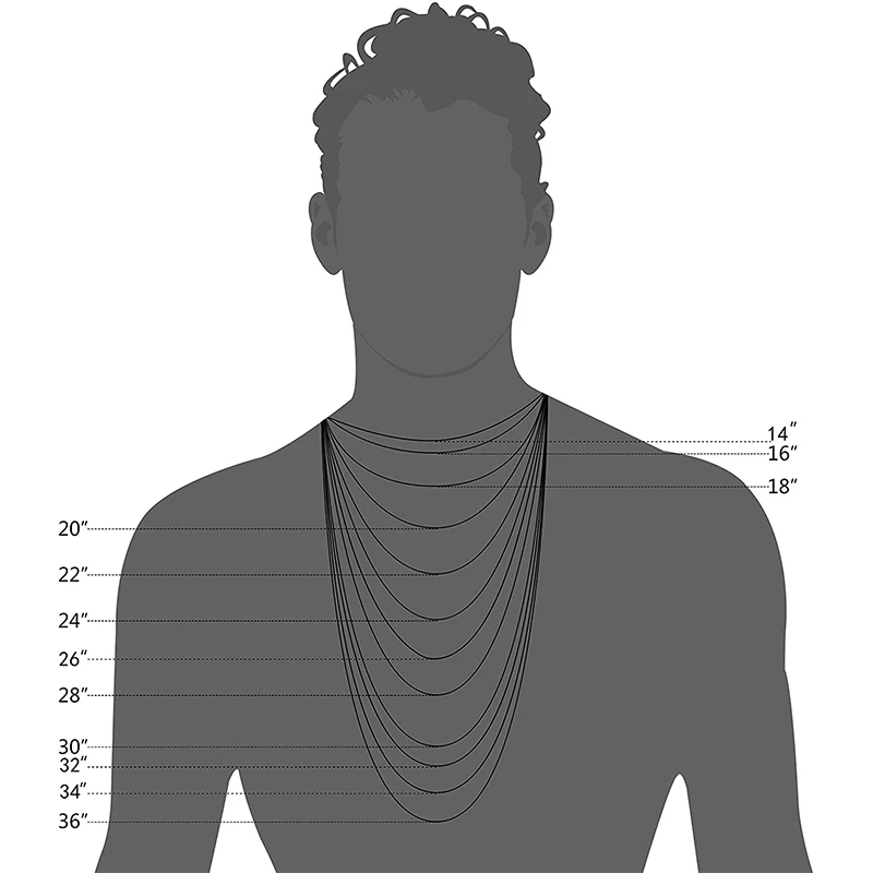 Ожерелье мужское золотое ожерелье из нержавеющей стали Черное длинное хип-хоп