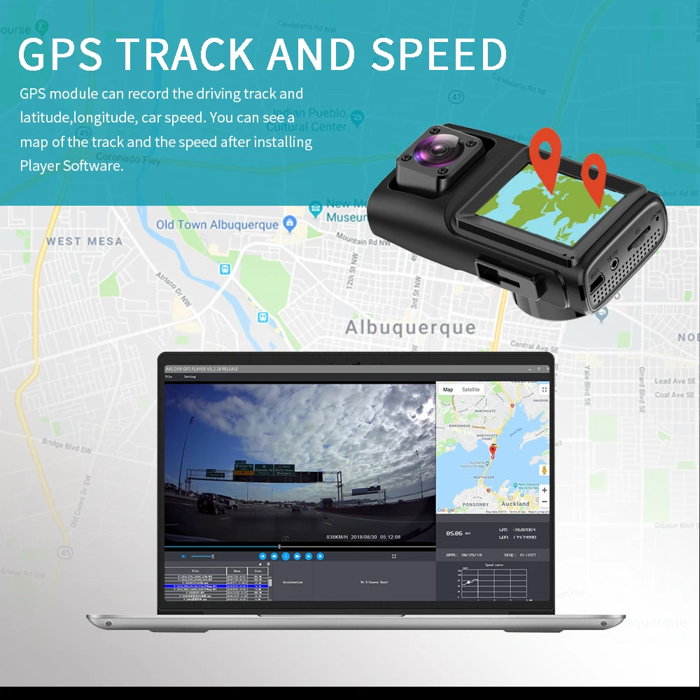Видеорегистратор Maiyue star 4K HD Wi Fi GPS1080P с двумя передними и задними