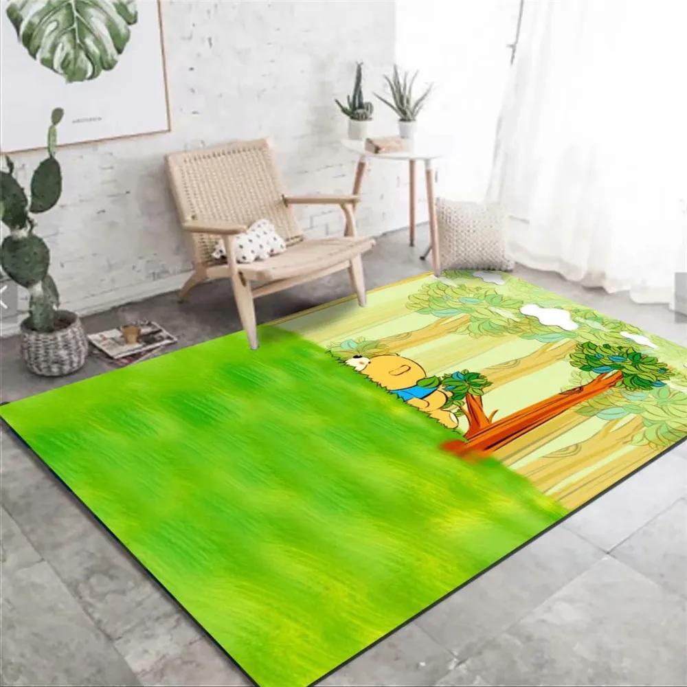 Детский ковер с 3D принтом Grassland мягкие прикроватные коврики для детской спальни