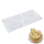 Романтическая силиконовая форма в форме сердца и розы для шоколада, инструменты для украшения тортов, силиконовая форма для кексов и печенья, форма для маффинов, трафарет для выпечки