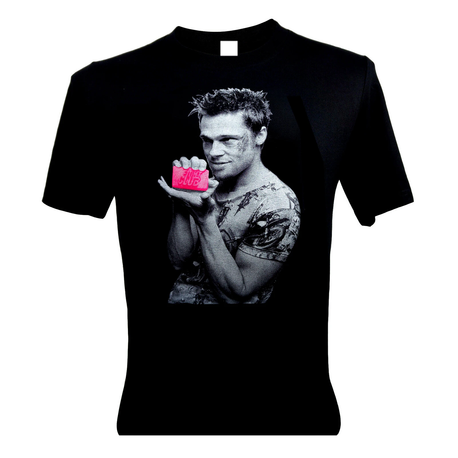 

Immortal Men's Brad Pitt Actor Fight Club 1999 Film T-Shirt Loose Cotton T-Shirts for Men Cool Tops T Shirts Plus Size