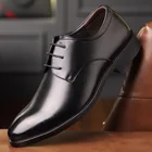 Mazefeng 2019 кожаные повседневные мужские туфли модные мужские туфли на плоской подошве с острым носком удобные офисные мужские классические туфли в британском стиле на шнуровке