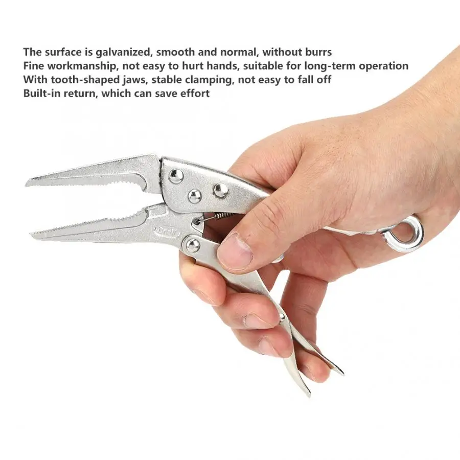 

Плоскогубцы с длинной иглой из оцинкованной нержавеющей стали в форме зуба 500N 37 мм ручной инструмент