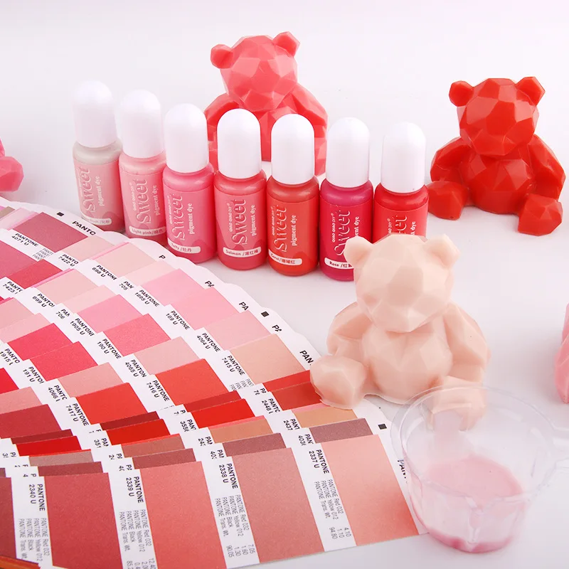 Однотонный пигмент для смолы 10 мл жирная жидкая краска сделай сам инструменты