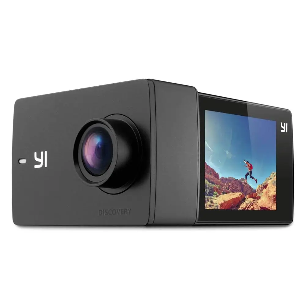 Экшн-камера YI для обнаружения 4K 20fps Спортивная камера 8MP 16MP с 2,0 сенсорным экраном Встроенный Wi-Fi 150 градусов ультра широкий угол - Цвет: Camera Only