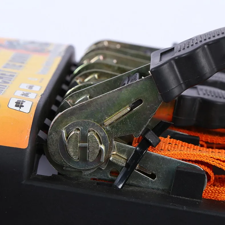 

4PCS Cargo Straps 4.5M*25mm Buckle Tie-Down Belt for Car Motorcycle Bike With Metal Buckle Tow Rope Strong Ratchet Belt