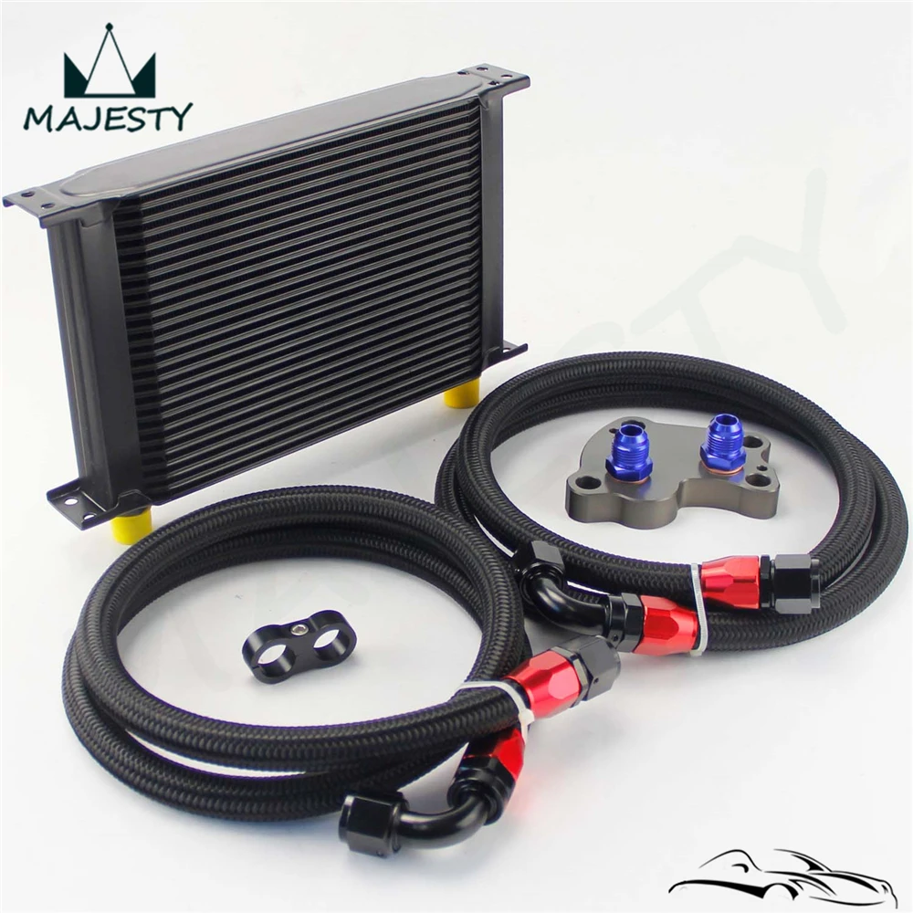 

25 ряд 248 мм AN10 Масляный радиатор British комплект подходит для BMW Mini Cooper R53 нагнетатель серебро/черный