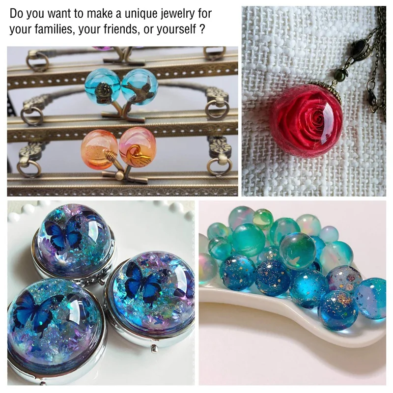 Круглые сферические формы из силиконовой смолы 8 шт пресс шариков эпоксидной для