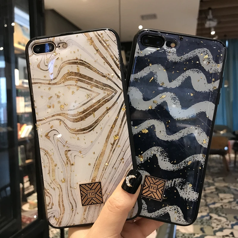 Чехол из мягкого силикона ТПУ для Apple iPhone 6 6s 7 8 Plus 11 Pro X XS XR Max блестящий золотой