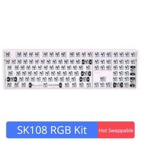 sk108 key mechanical keyboard kit 100 hot swappable programmable wired bluetooth replaceable space mechanical keyboard diy kit